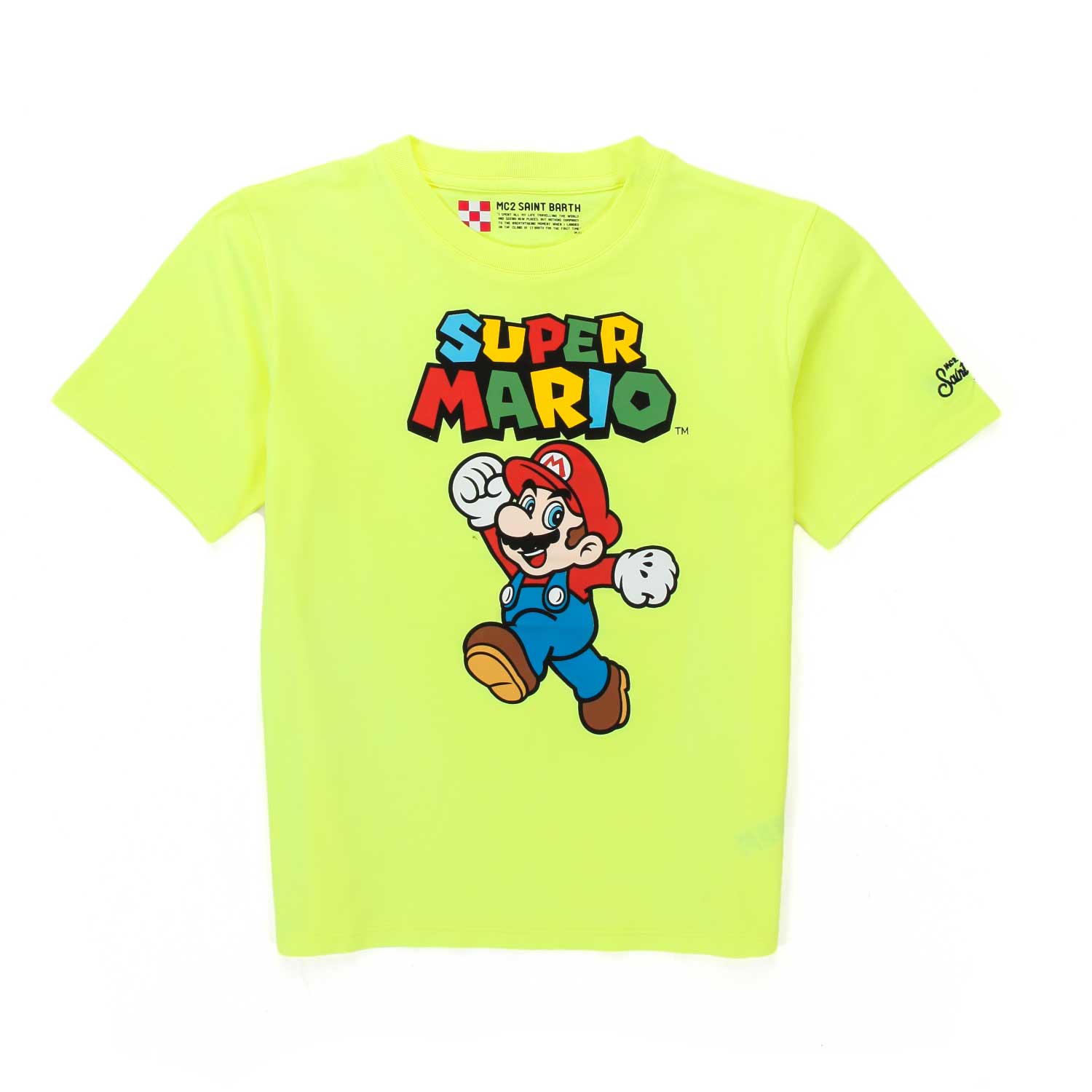 T-SHIRT MARIO BROS GIALLO FLUO BAMBINO E TEEN - annameglio.com abbigliamento moda
