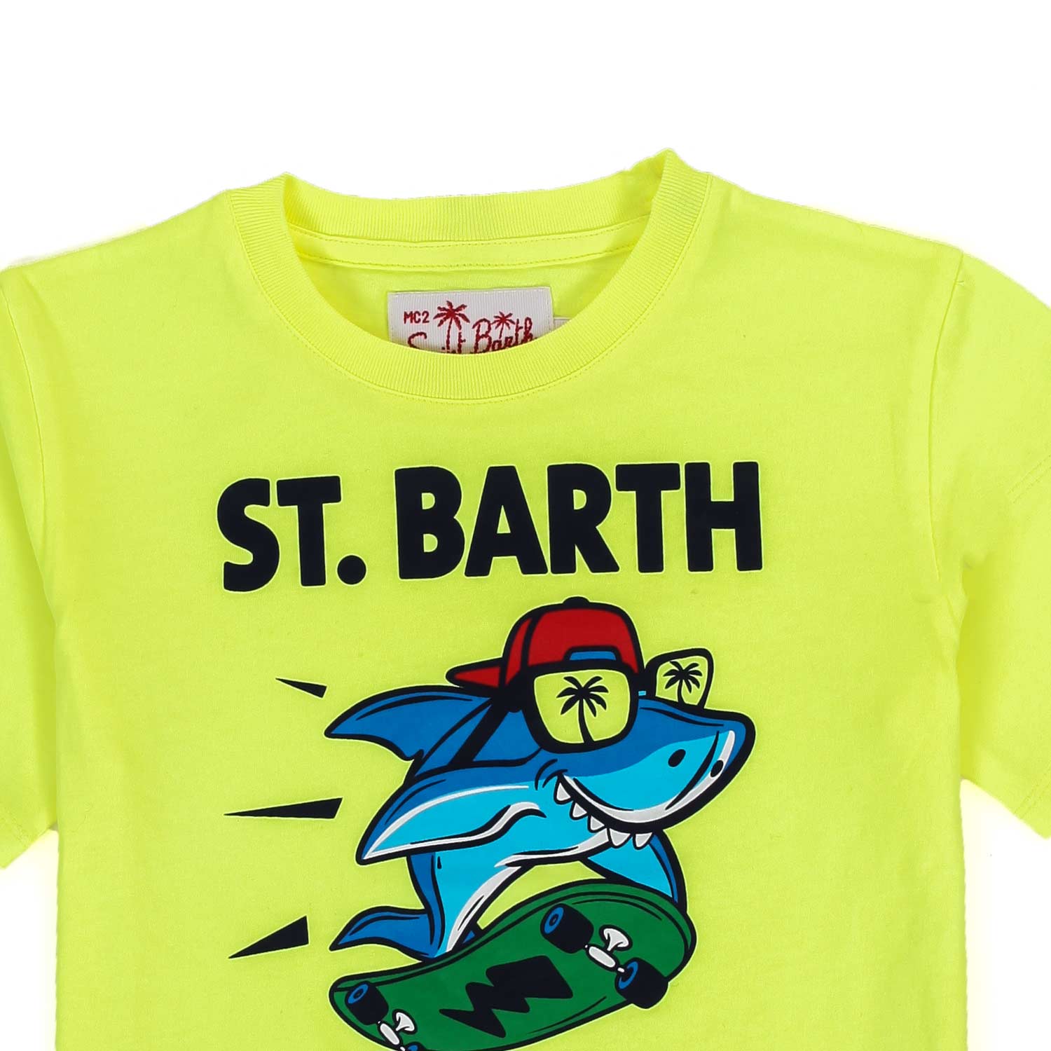 T-SHIRT SHARK GIALLO FLUO BAMBINO E TEEN - annameglio.com abbigliamento moda