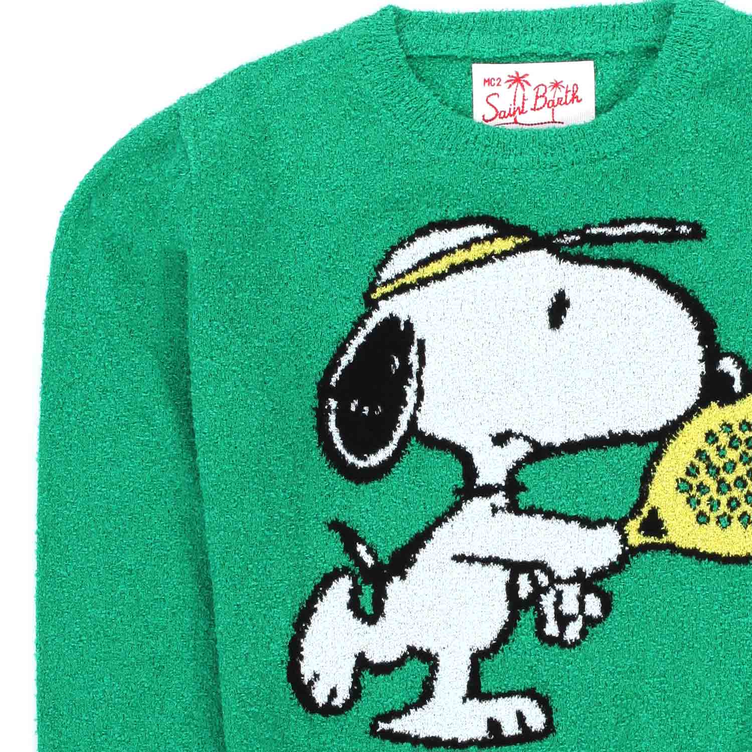 MAGLIONCINO SNOOPY VERDE BAMBINO E TEEN - annameglio.com abbigliamento moda