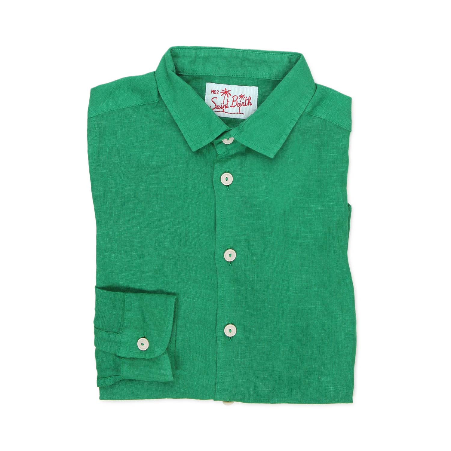 CAMICIA DI LINO VERDE BAMBINO E TEEN - annameglio.com abbigliamento moda