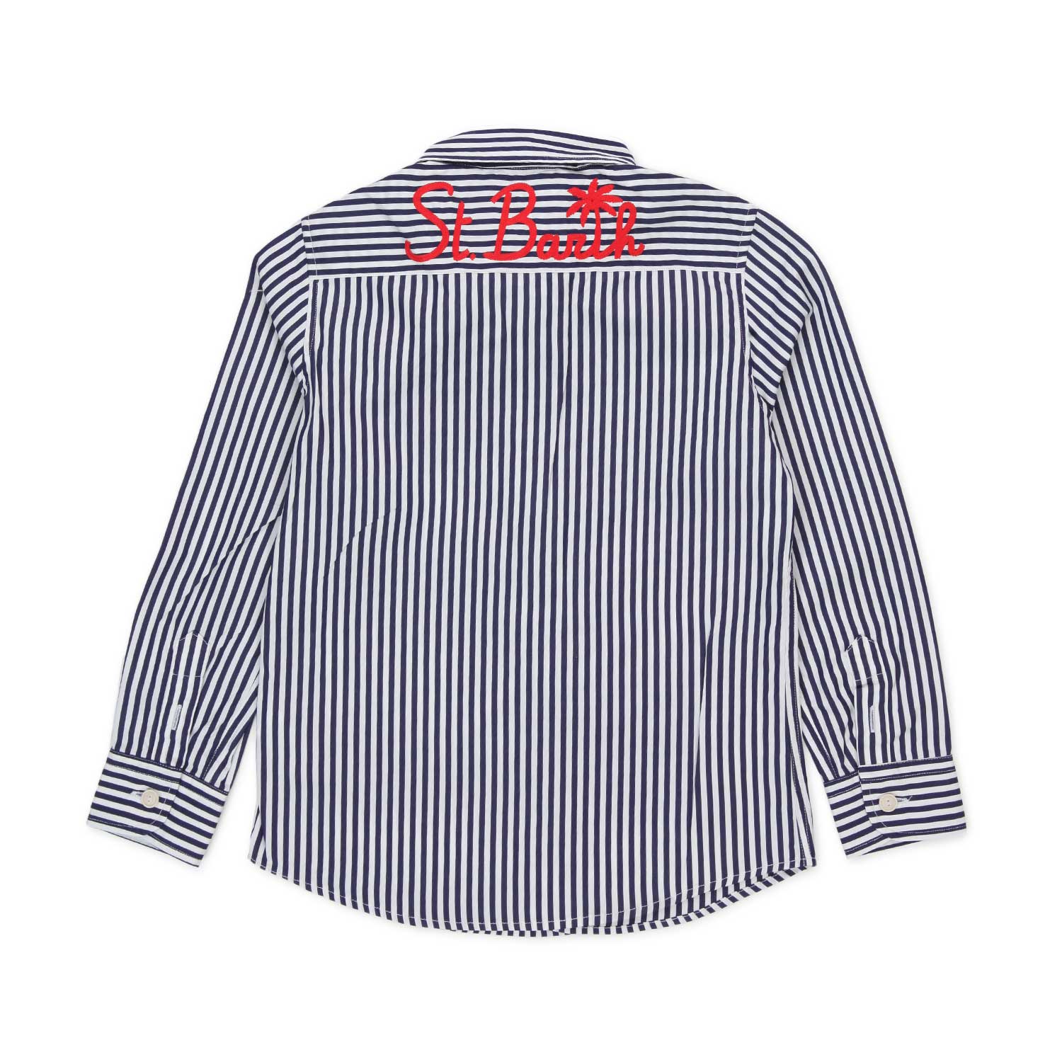 CAMICIA A RIGHE BIANCA E BLU BAMBINO E TEEN - annameglio.com abbigliamento moda