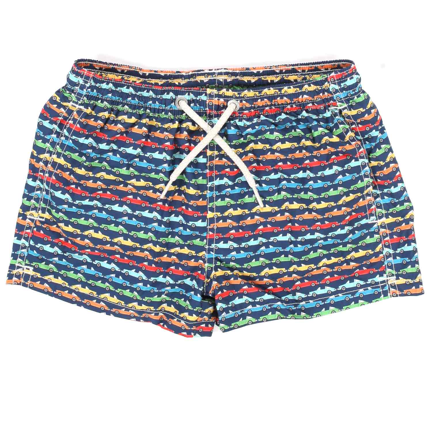COSTUME BOXER BLU CON AUTOMOBILI MULTICOLOR - annameglio.com abbigliamento moda
