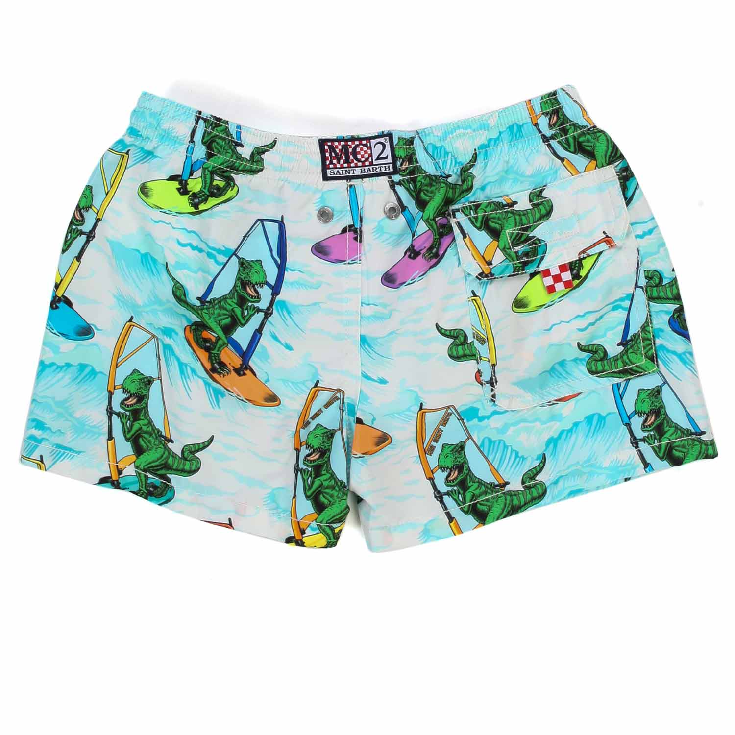 COSTUME BOXER BIANCO CON STAMPE T-REX BAMBINO - annameglio.com abbigliamento moda