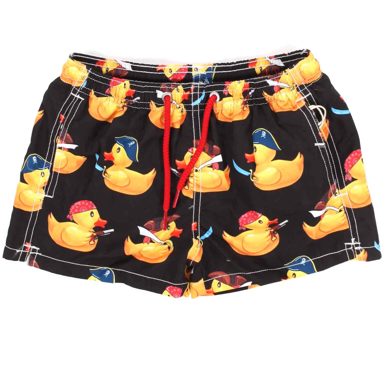 COSTUME BOXER NERO CON STAMPE DUCK BAMBINO - annameglio.com abbigliamento moda