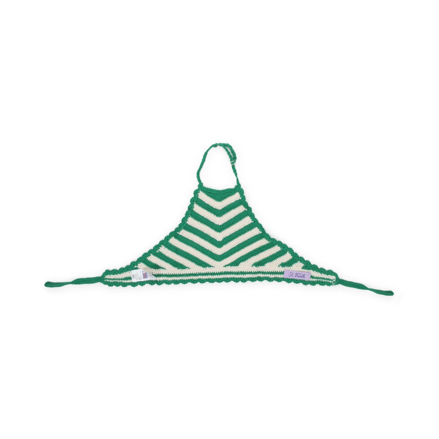 TOP CROCHET BIANCO E VERDE BAMBINA - annameglio.com abbigliamento moda