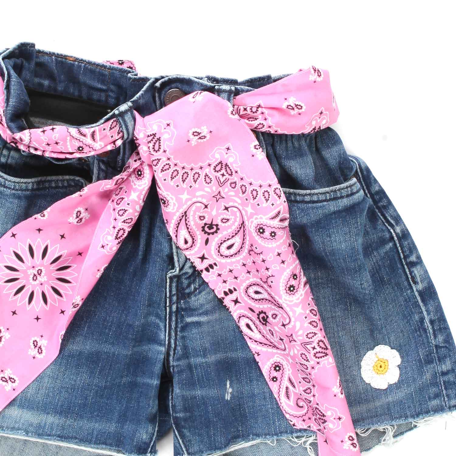 SHORTS DI JEANS CON CINTURA ROSA BAMBINA E TEEN - annameglio.com abbigliamento moda