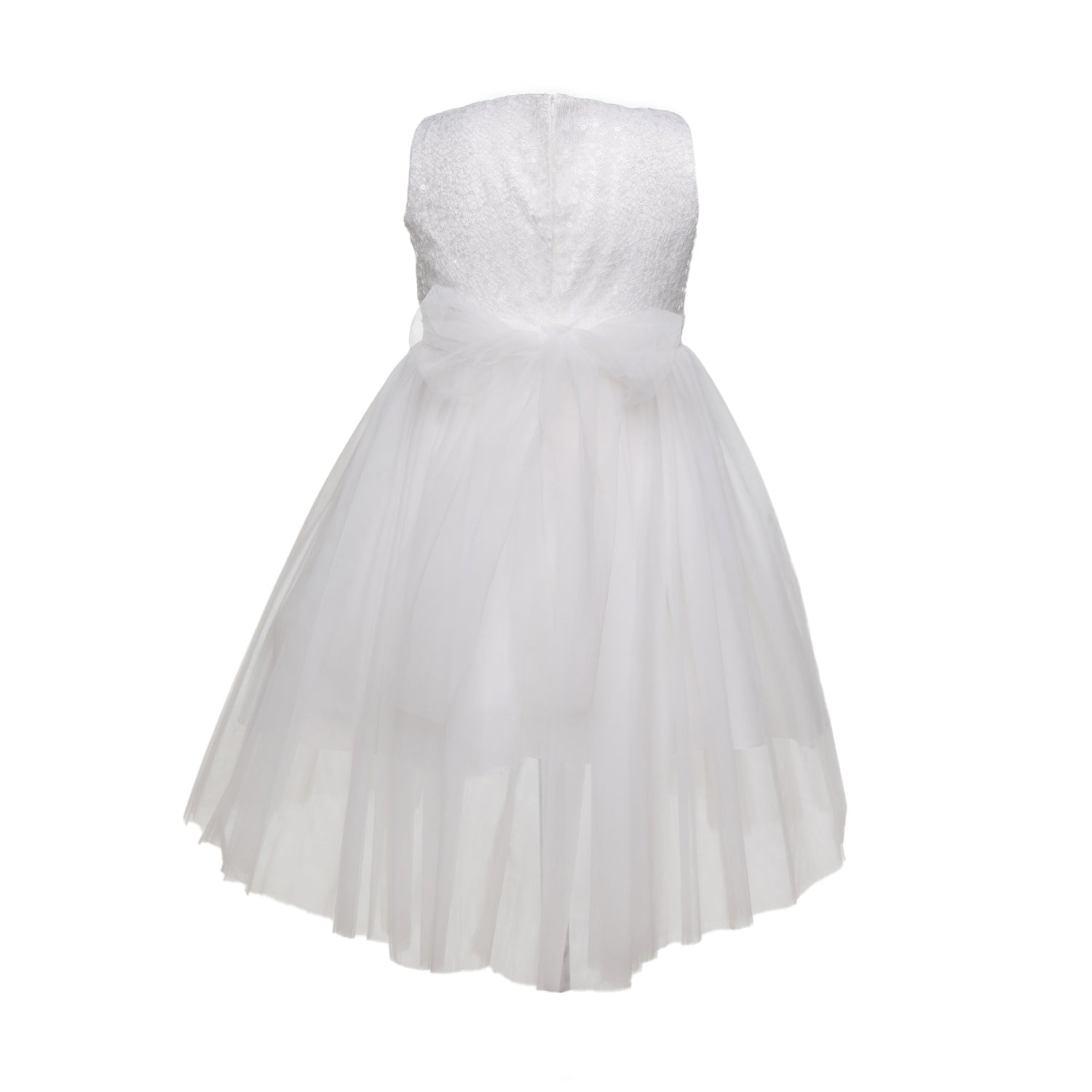 ABITO CERIMONIA AVORIO CON SPILLA FLOREALE BAMBINA - annameglio.com abbigliamento moda