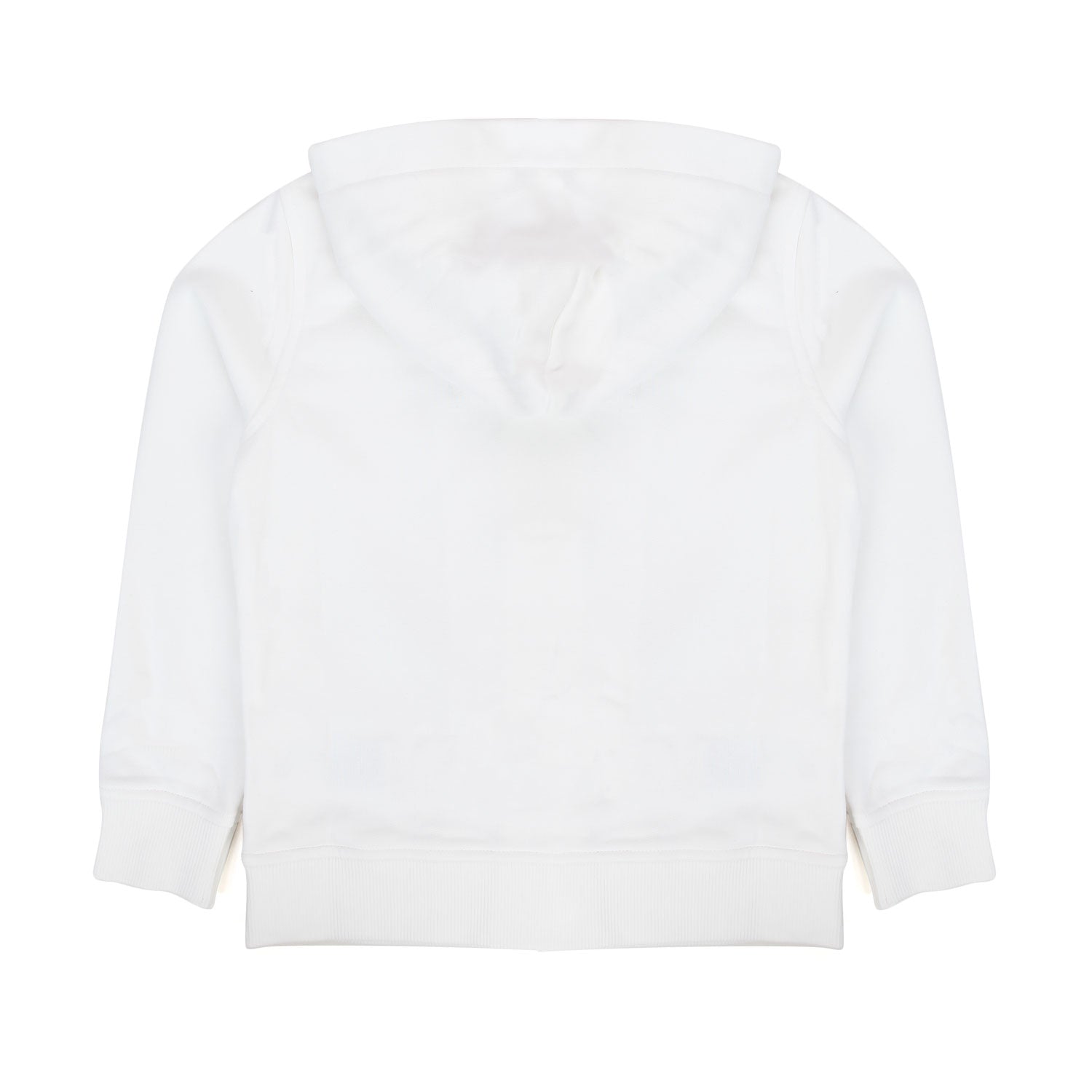 FELPA HOODIE BIANCA CON ZIP BAMBINO E TEENAGER - annameglio.com abbigliamento moda