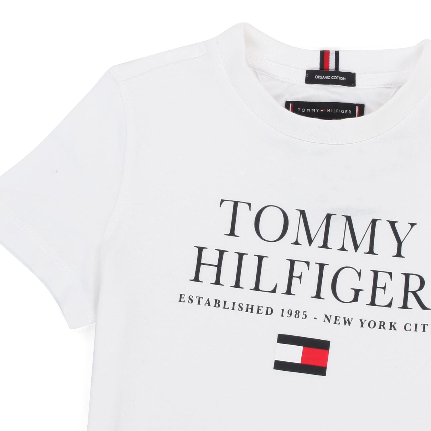 T-SHIRT TOMMY BIANCA BAMBINO E TEENAGER - annameglio.com abbigliamento moda