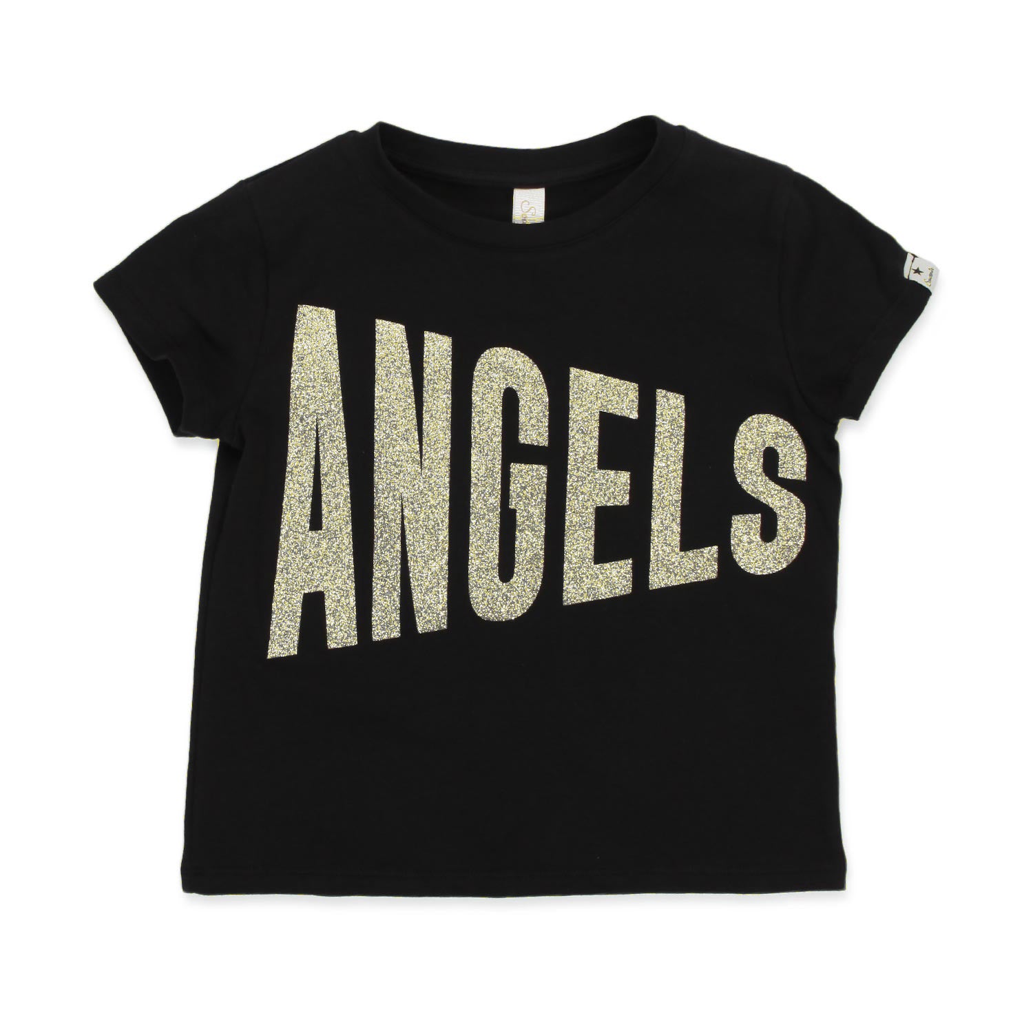 T-SHIRT ANGELS NERA E ORO BAMBINA E TEEN - annameglio.com abbigliamento moda