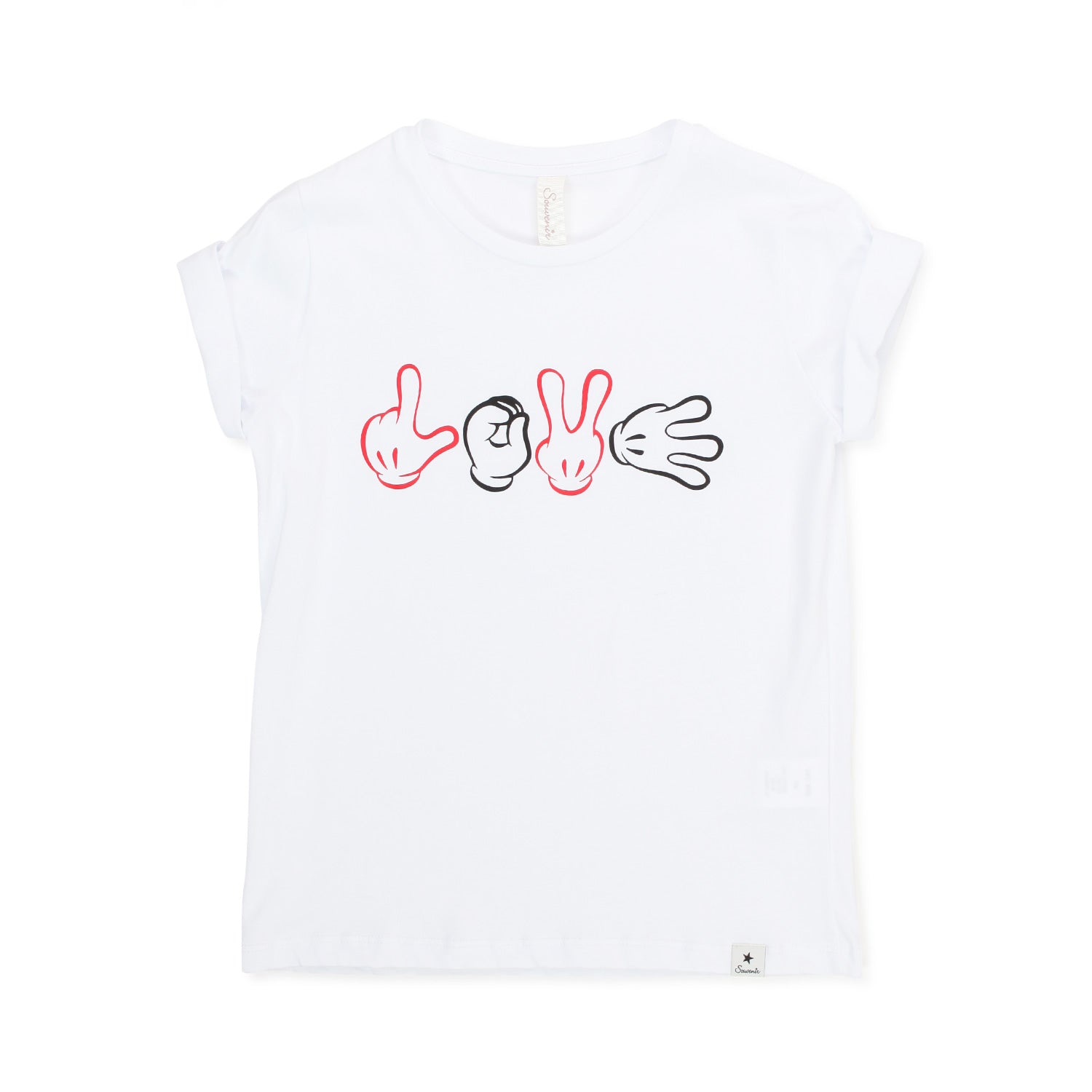 T-SHIRT BIANCA CON STAMPE BAMBINA E TEEN - annameglio.com abbigliamento moda