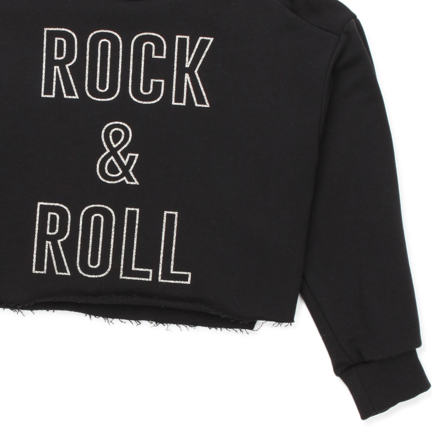 FELPA ROCK & ROLL NERA BAMBINA E TEEN - annameglio.com abbigliamento moda