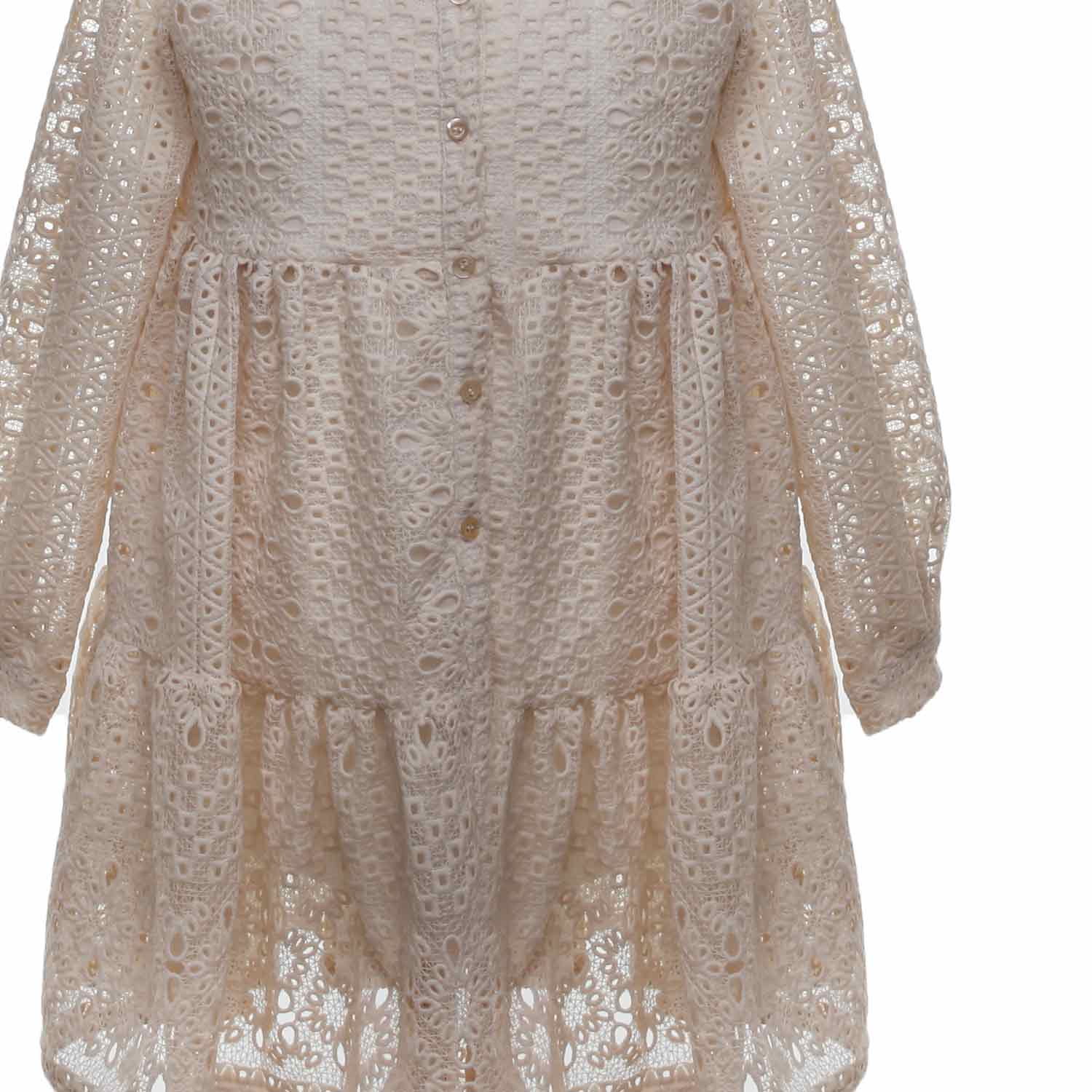 ABITO CHEMISIER COLOR BURRO BAMBINA E TEEN - annameglio.com abbigliamento moda