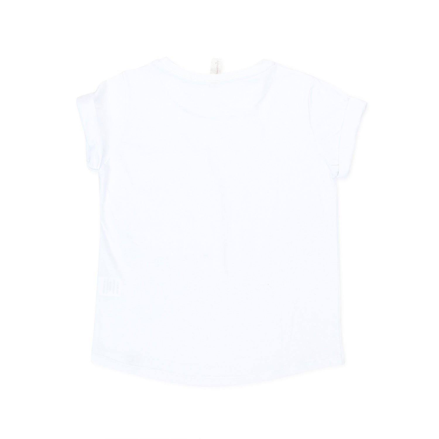 T-SHIRT BIANCA CON SCRITTA ROSA BAMBINA E TEEN - annameglio.com abbigliamento moda