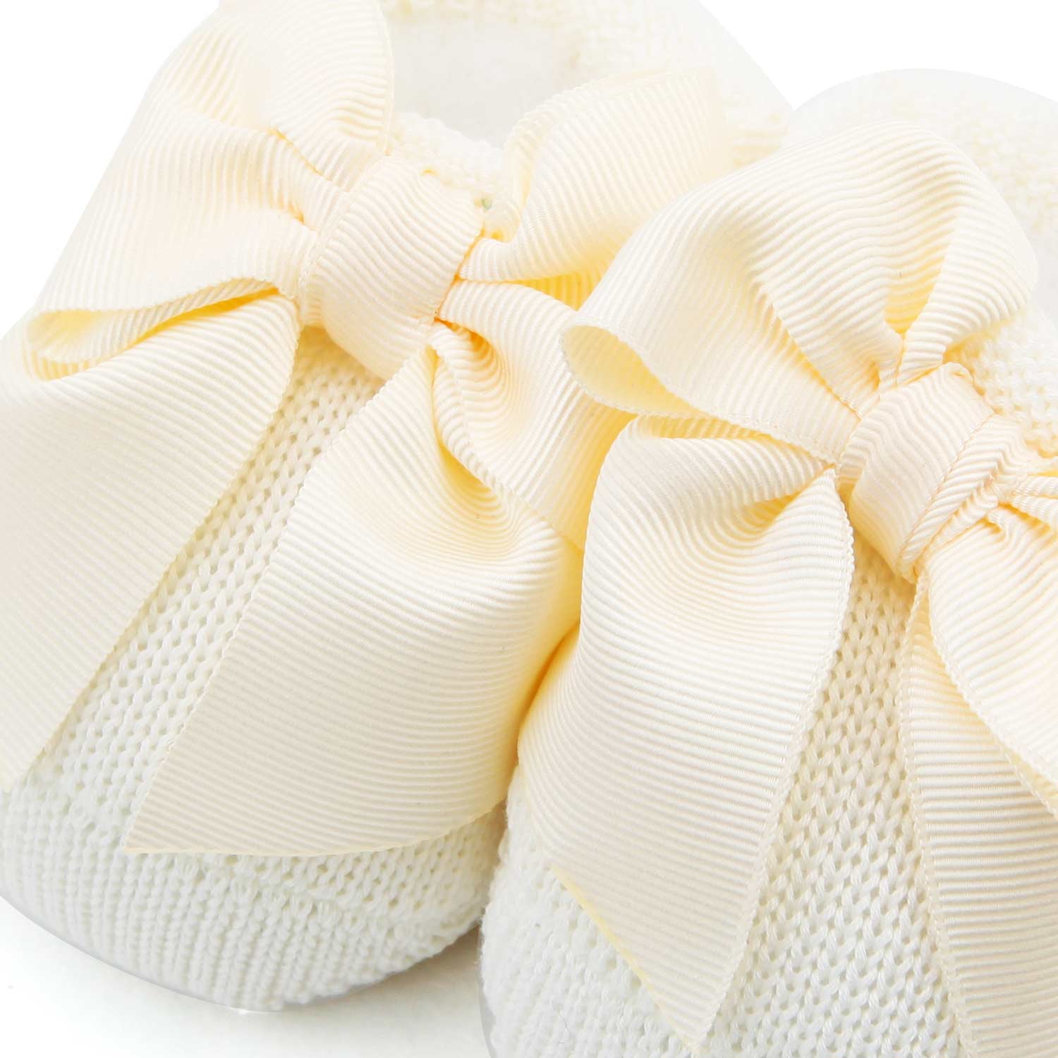 SCARPINE DA CULLA COLOR BURRO NEONATA - annameglio.com abbigliamento moda