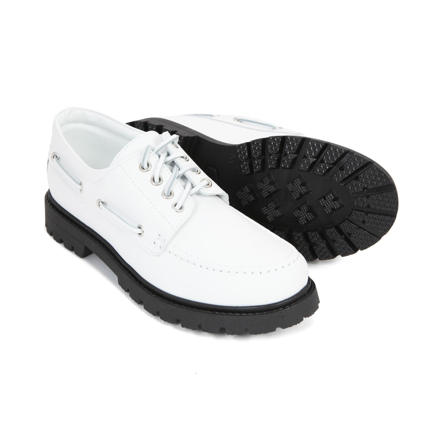 SCARPA UNISEX DA BARCA BIANCA E NERA TEENAGER - annameglio.com abbigliamento moda