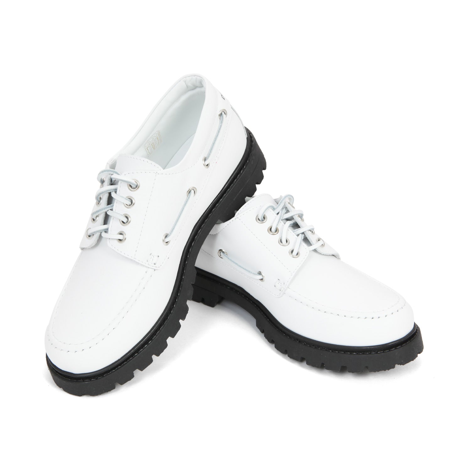 SCARPA UNISEX DA BARCA BIANCA E NERA TEENAGER - annameglio.com abbigliamento moda