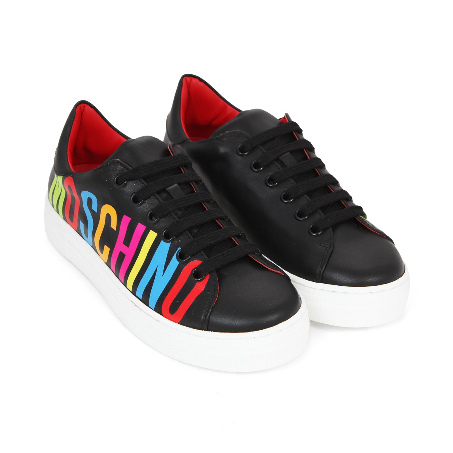 SNEAKER UNISEX NERA CON LOGO MULTICOLOR JR E TEEN - annameglio.com abbigliamento moda
