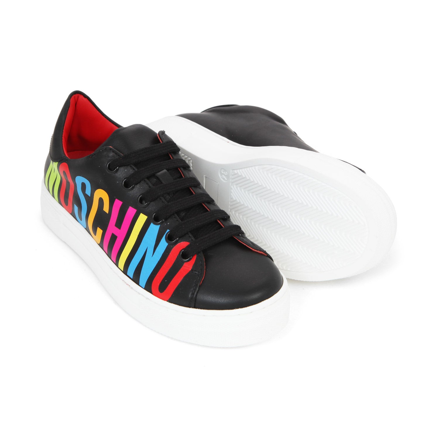 SNEAKER UNISEX NERA CON LOGO MULTICOLOR JR E TEEN - annameglio.com abbigliamento moda