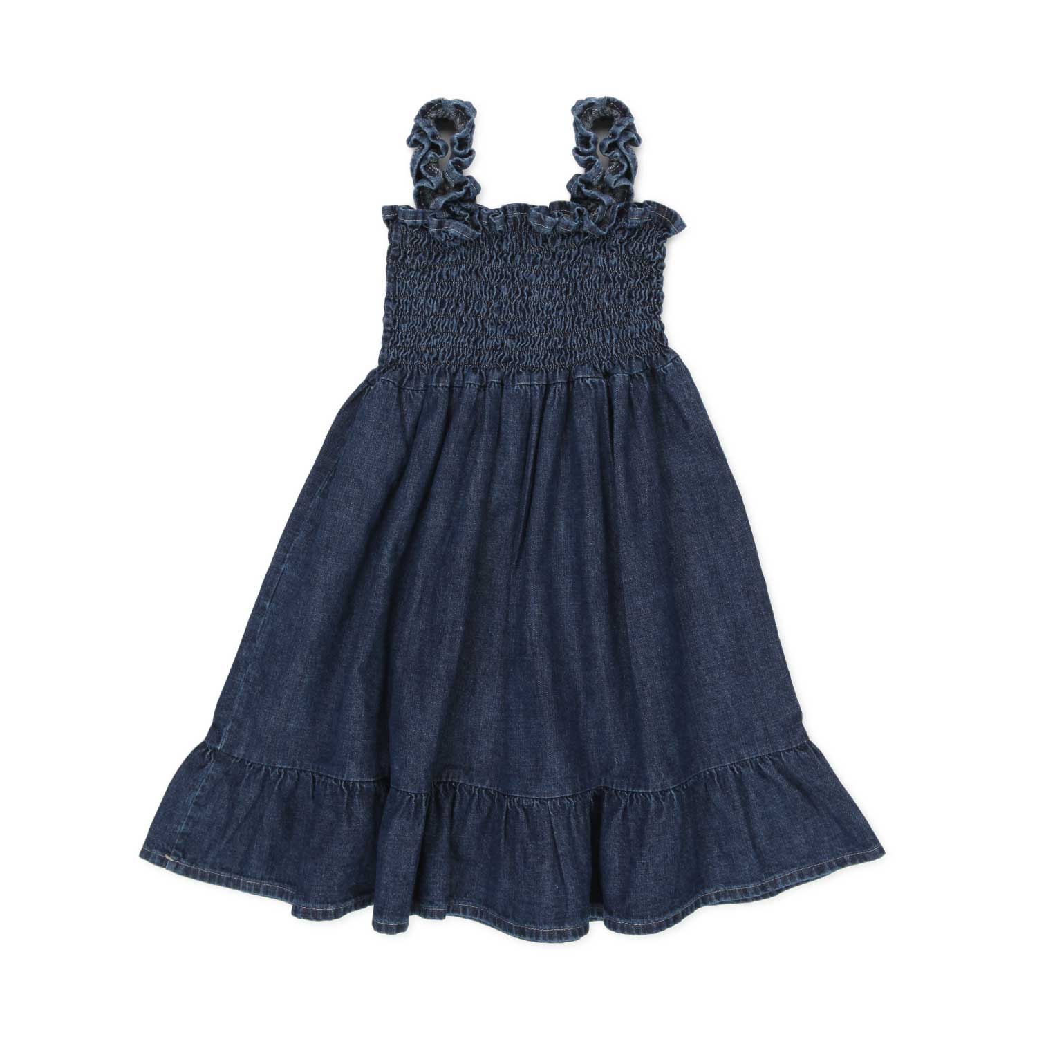 ABITO DI JEANS BLU SCURO BAMBINA - annameglio.com abbigliamento moda