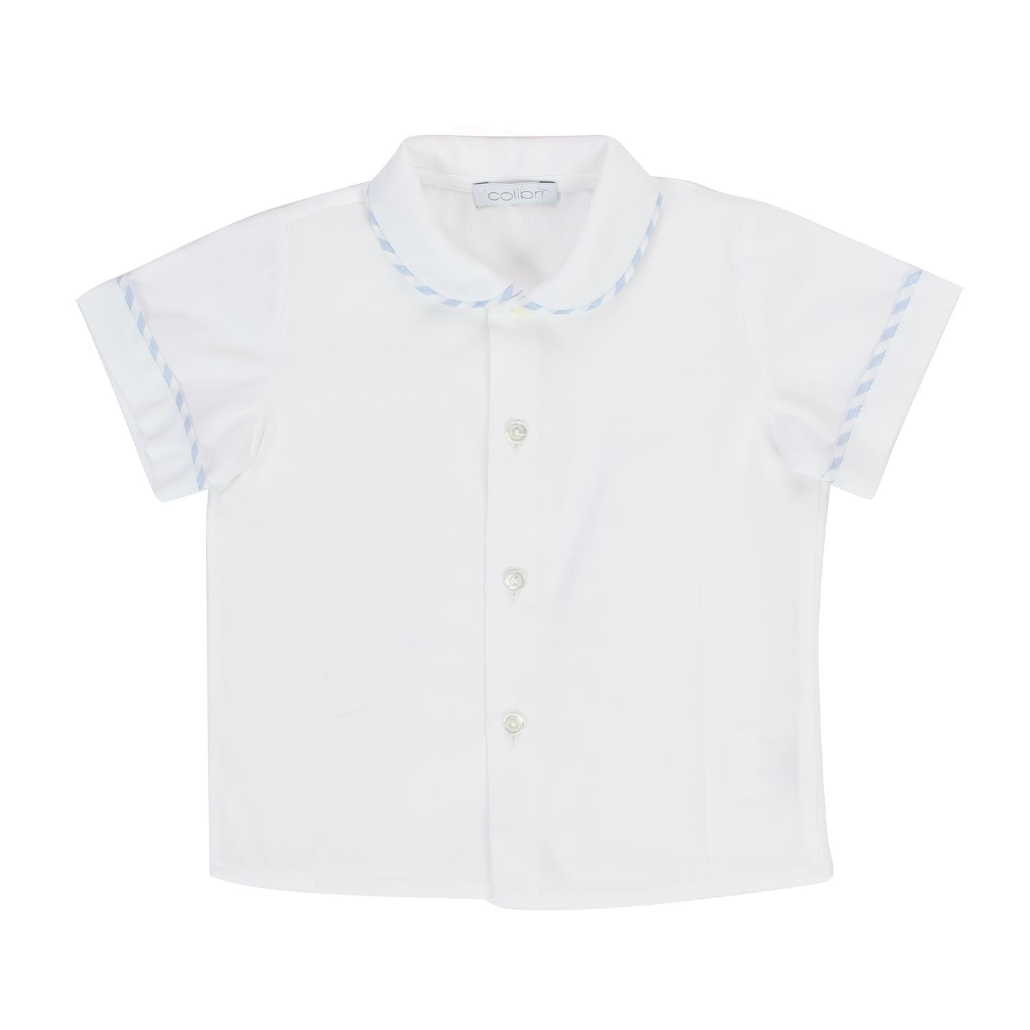 CAMICETTA NEONATO BIANCA E CELESTE - annameglio.com abbigliamento moda