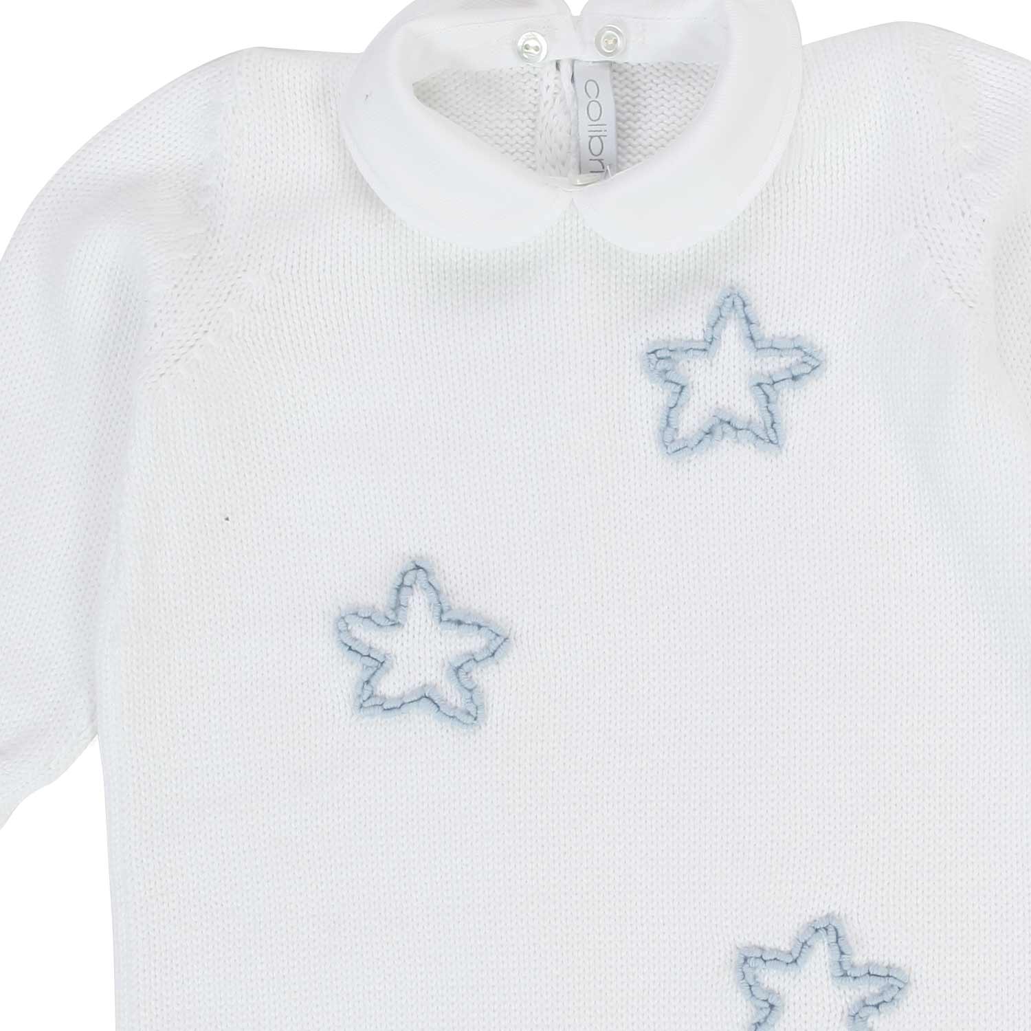 TUTINA BEBÈ BIANCA CON STELLE CELESTI - annameglio.com abbigliamento moda