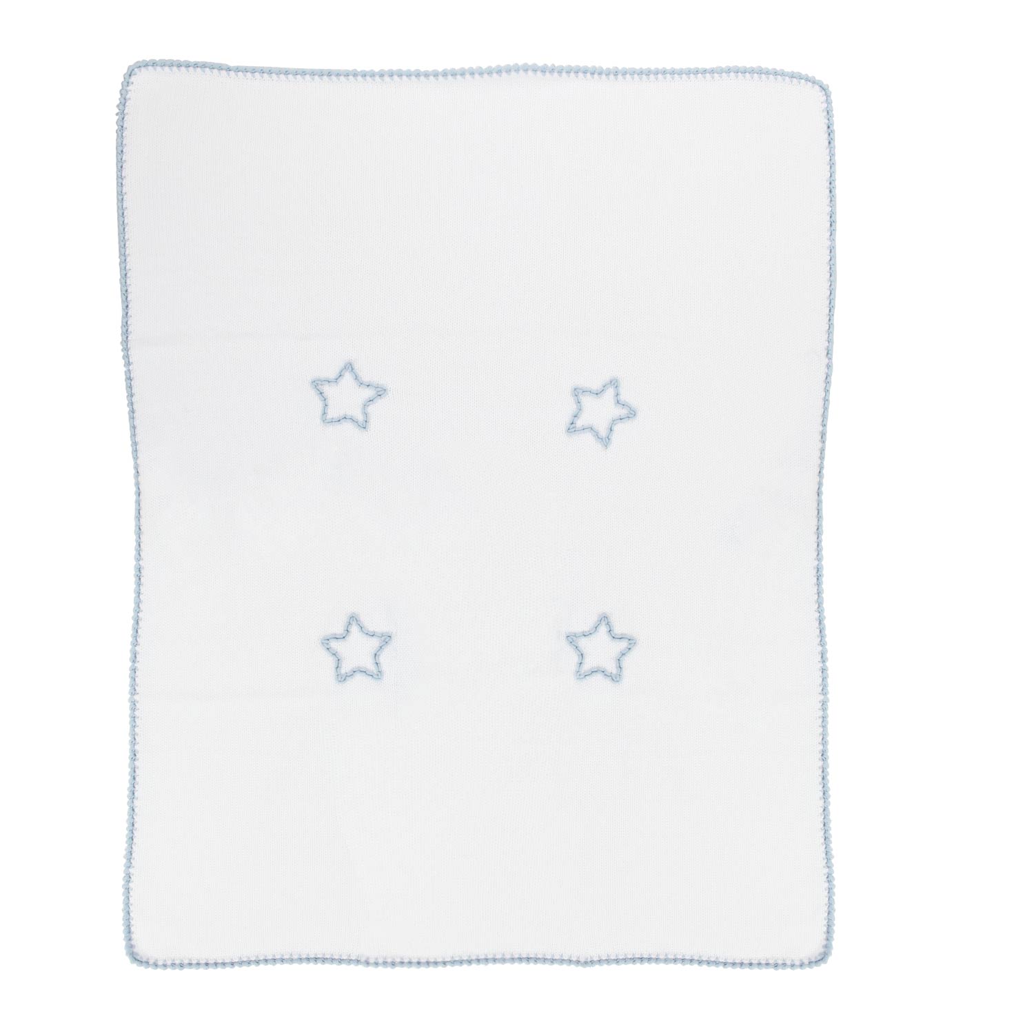 COPERTINA BEBÈ BIANCA CON STELLE CELESTI - annameglio.com abbigliamento moda