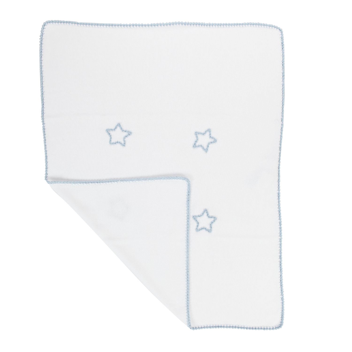 COPERTINA BEBÈ BIANCA CON STELLE CELESTI - annameglio.com abbigliamento moda