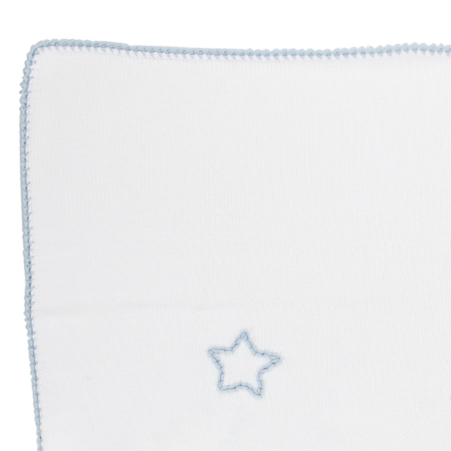 COPERTINA BEBÈ BIANCA CON STELLE CELESTI - annameglio.com abbigliamento moda