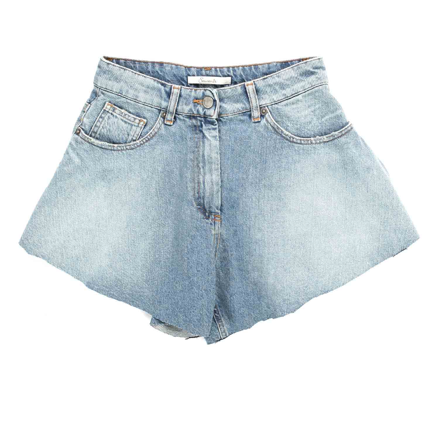 SHORTS IN DENIM CHIARO DONNA E TEEN - annameglio.com abbigliamento moda