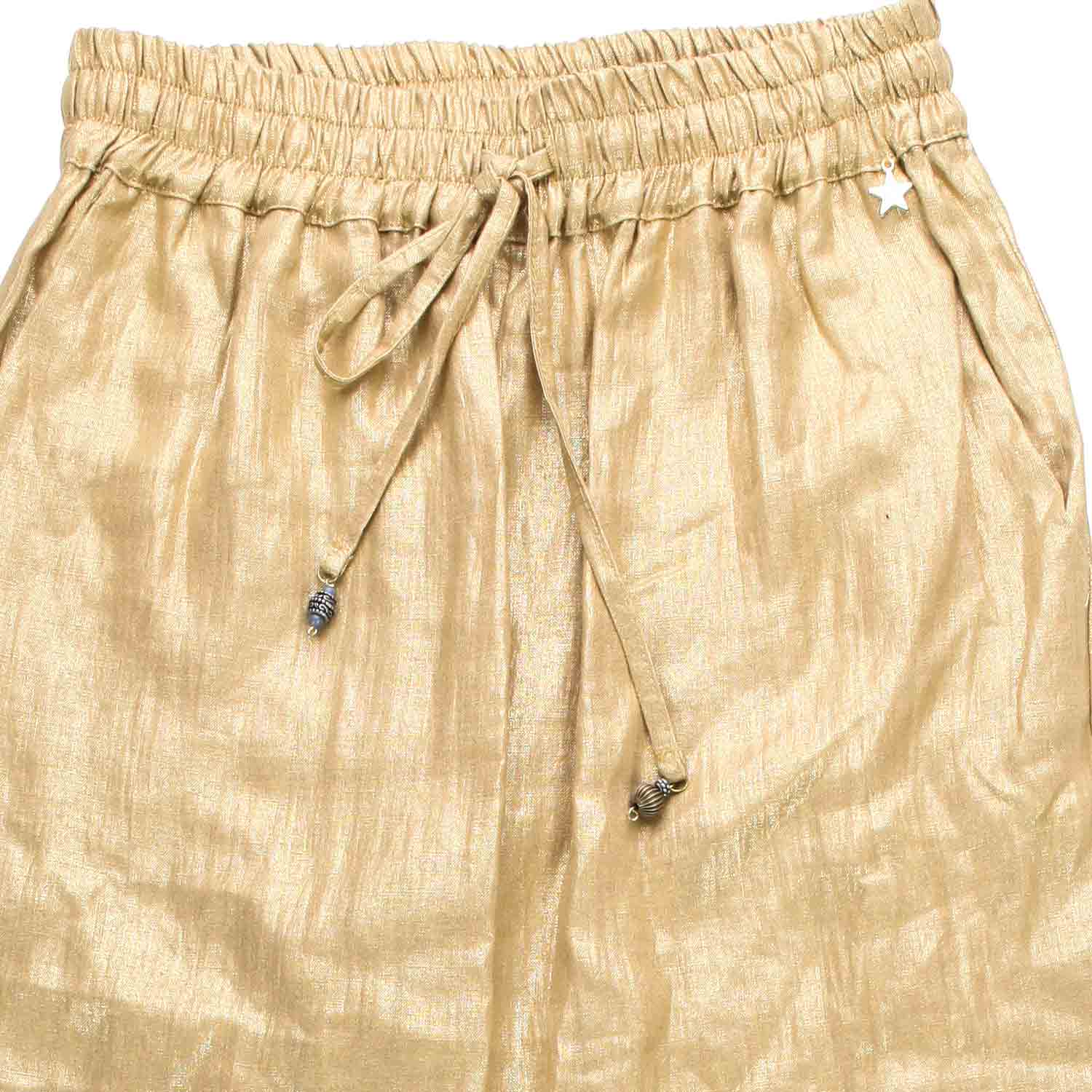 PANTALONE ORO IN LINO DONNA E TEEN - annameglio.com abbigliamento moda