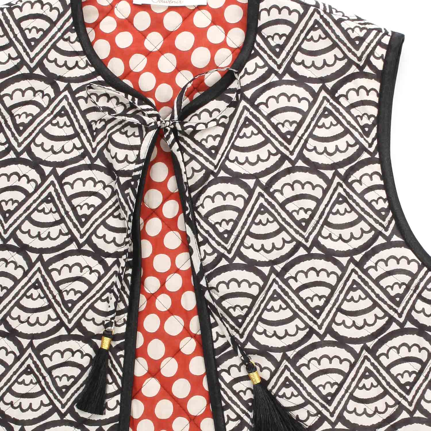 GILET TRAPUNTATO IN DOPPIA FANTASIA DONNA E TEEN - annameglio.com abbigliamento moda