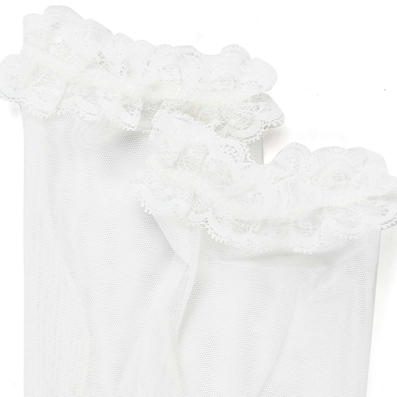 CALZINI BIANCO PANNA IN MICRORETE BAMBINA - annameglio.com abbigliamento moda