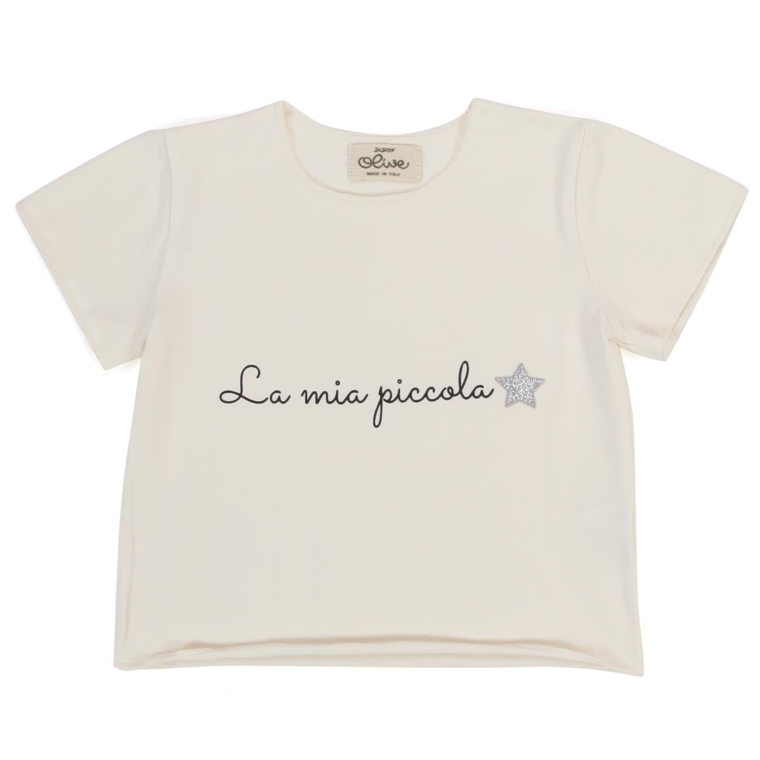 T-SHIRT FRESIA BEIGE NEONATA - annameglio.com abbigliamento moda