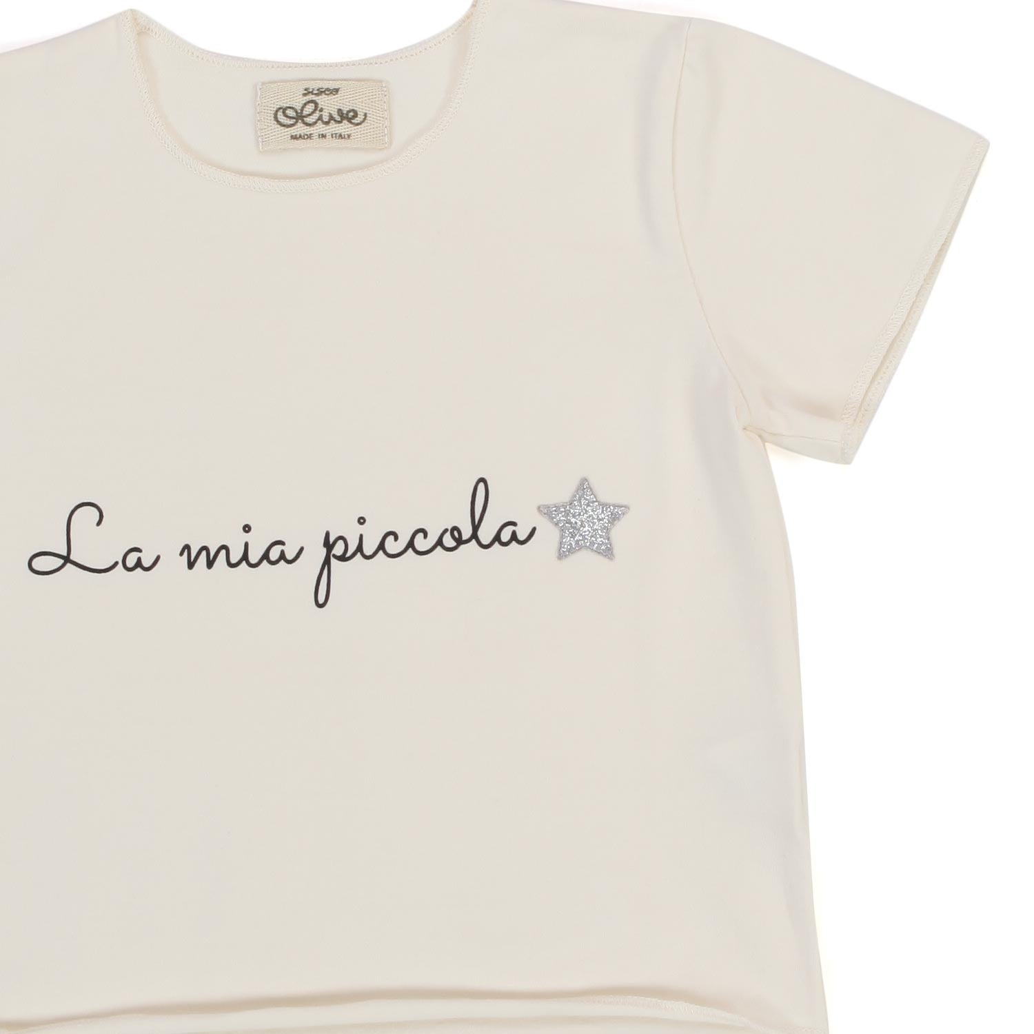 T-SHIRT FRESIA BEIGE NEONATA - annameglio.com abbigliamento moda