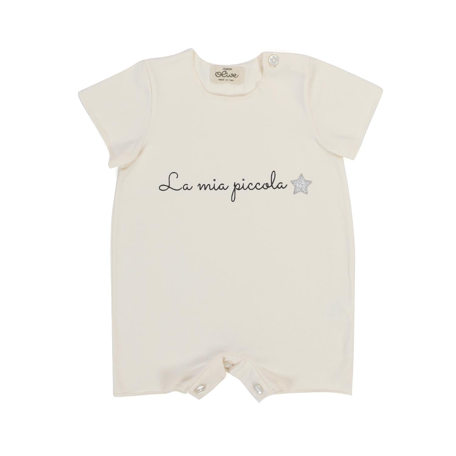 TUTINA CORTA LILIUM BEIGE NEONATA - annameglio.com abbigliamento moda