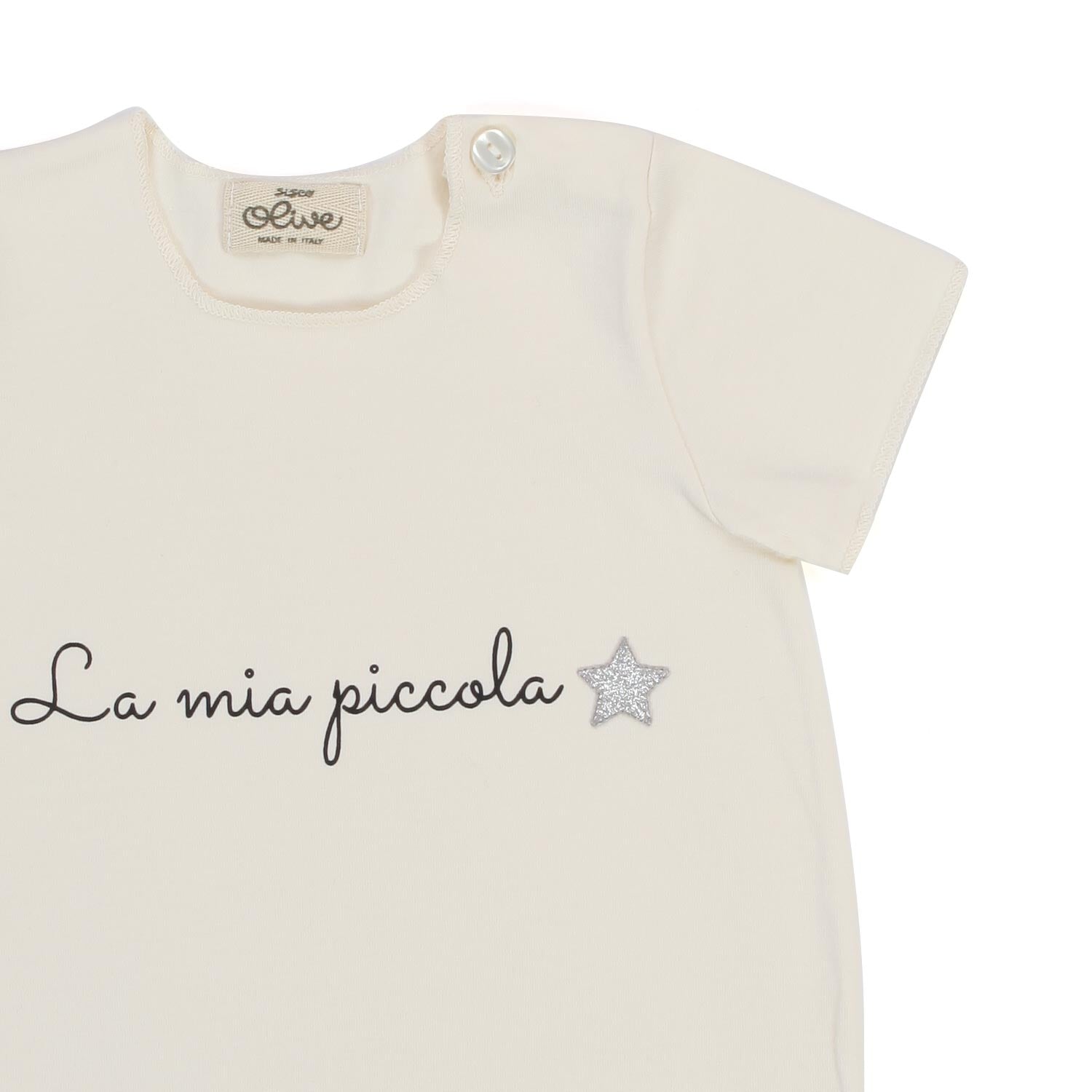 TUTINA CORTA LILIUM BEIGE NEONATA - annameglio.com abbigliamento moda