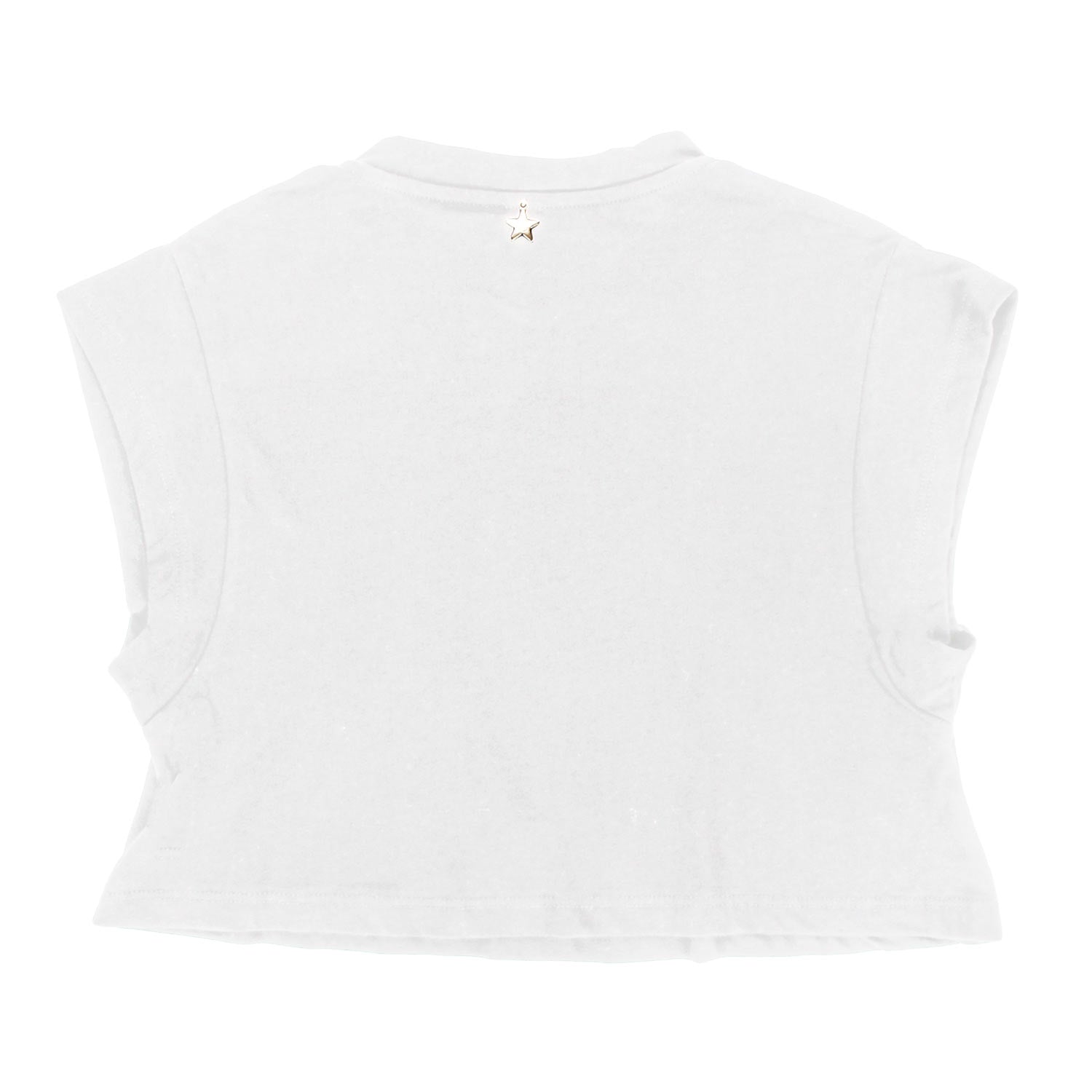 TOP BIANCO PER BAMBINA E TEENAGER - annameglio.com abbigliamento moda