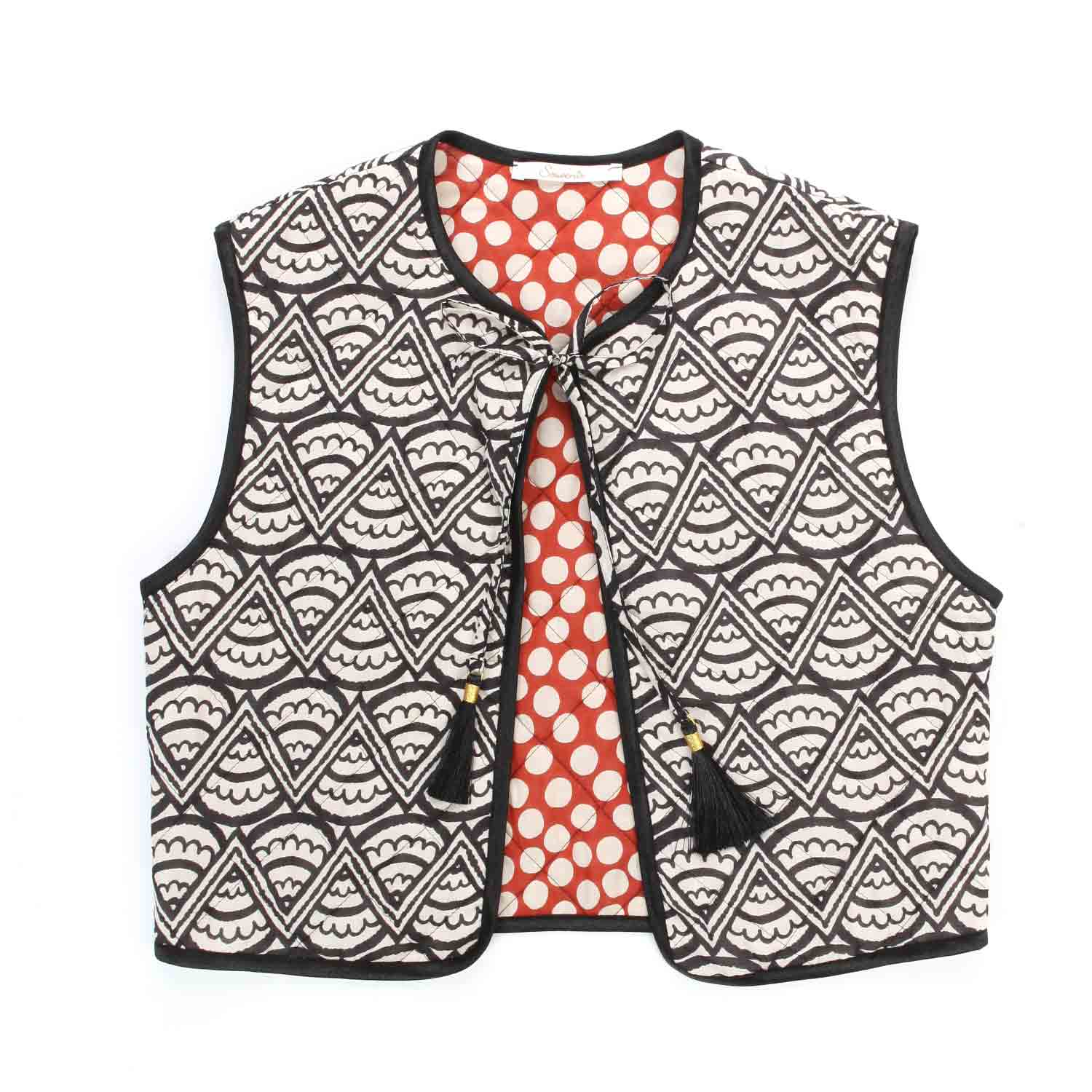 GILET IN DOPPIA FANTASIA BAMBINA E TEEN - annameglio.com abbigliamento moda