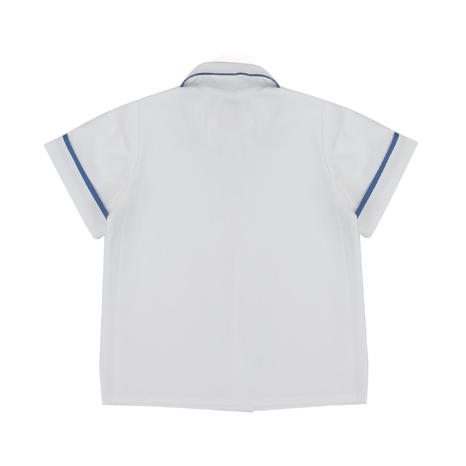 CAMICETTA NEONATO BIANCA E INDACO - annameglio.com abbigliamento moda