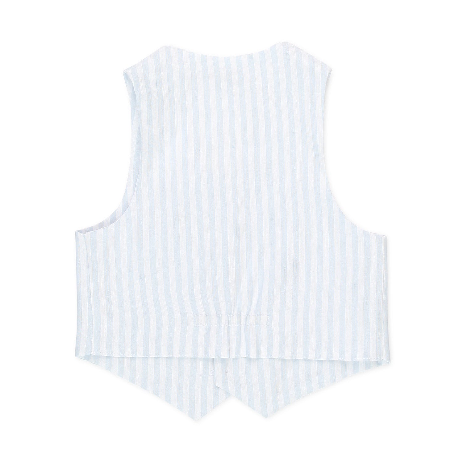 GILET BIANCO E CELESTE A RIGHE BAMBINO E BEBÈ - annameglio.com abbigliamento moda