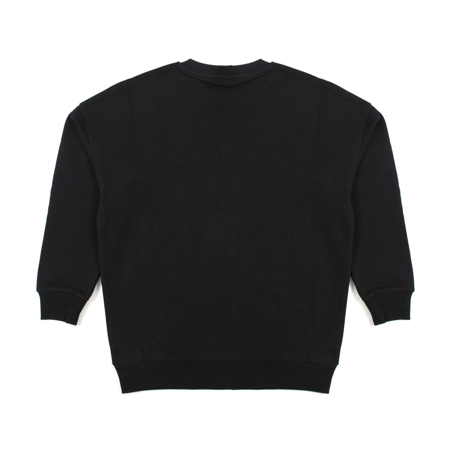 MAXI FELPA NERA CON LOGO ORO BAMBINA E TEEN - annameglio.com abbigliamento moda