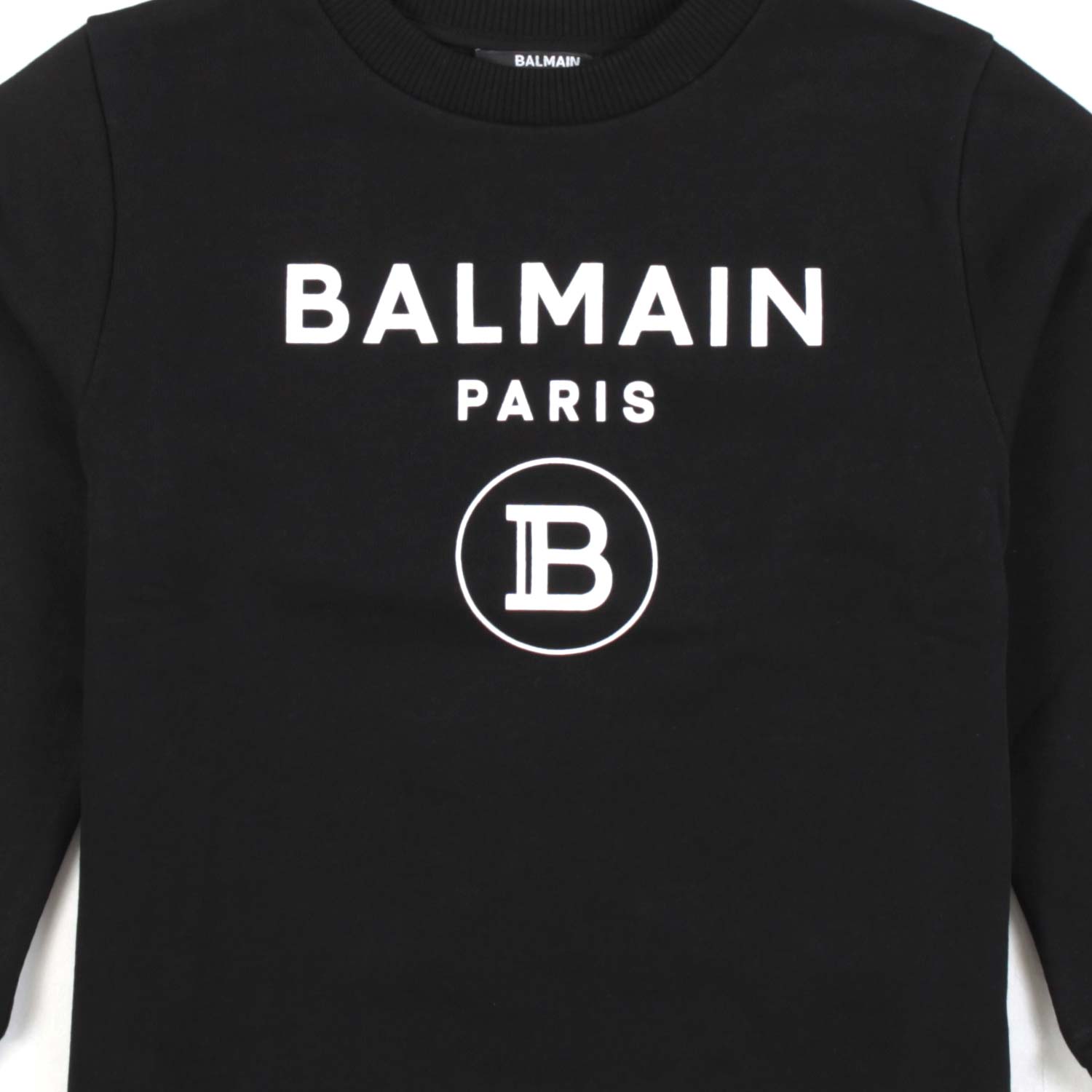 FELPA NERA CON LOGO BIANCO BAMBINA - annameglio.com abbigliamento moda