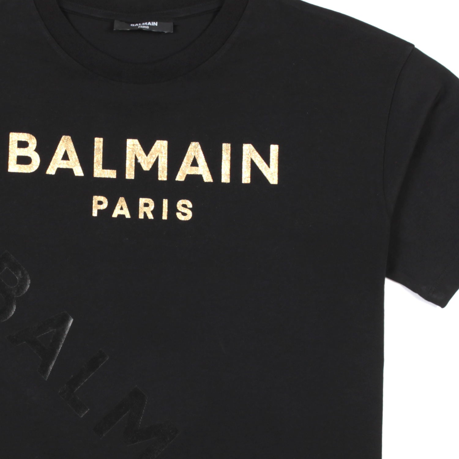 T-SHIRT NERA CON LOGO ORO BAMBINA E TEEN - annameglio.com abbigliamento moda