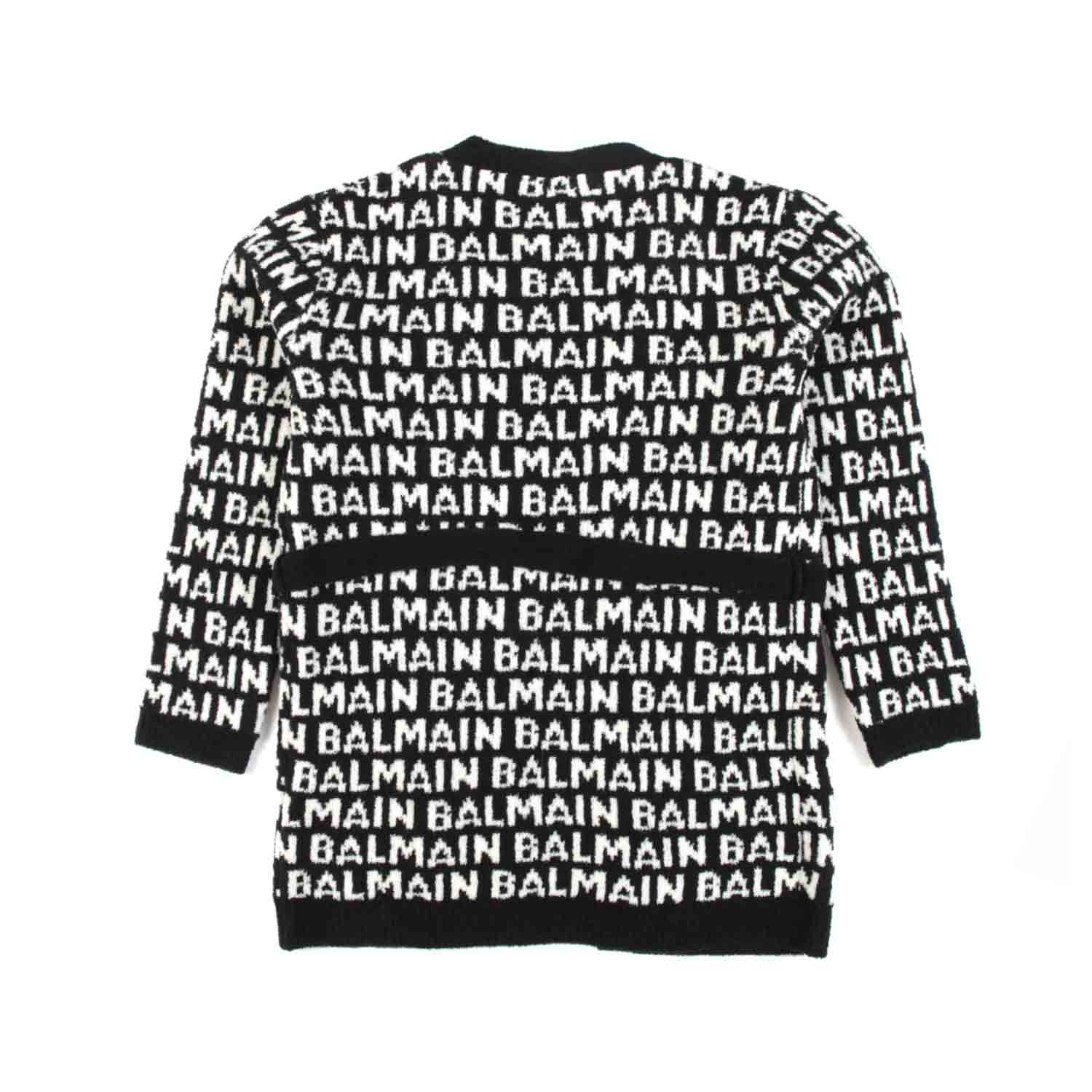 CARDIGAN OVERSIZE NERO E BIANCO CON CINTA - annameglio.com abbigliamento moda