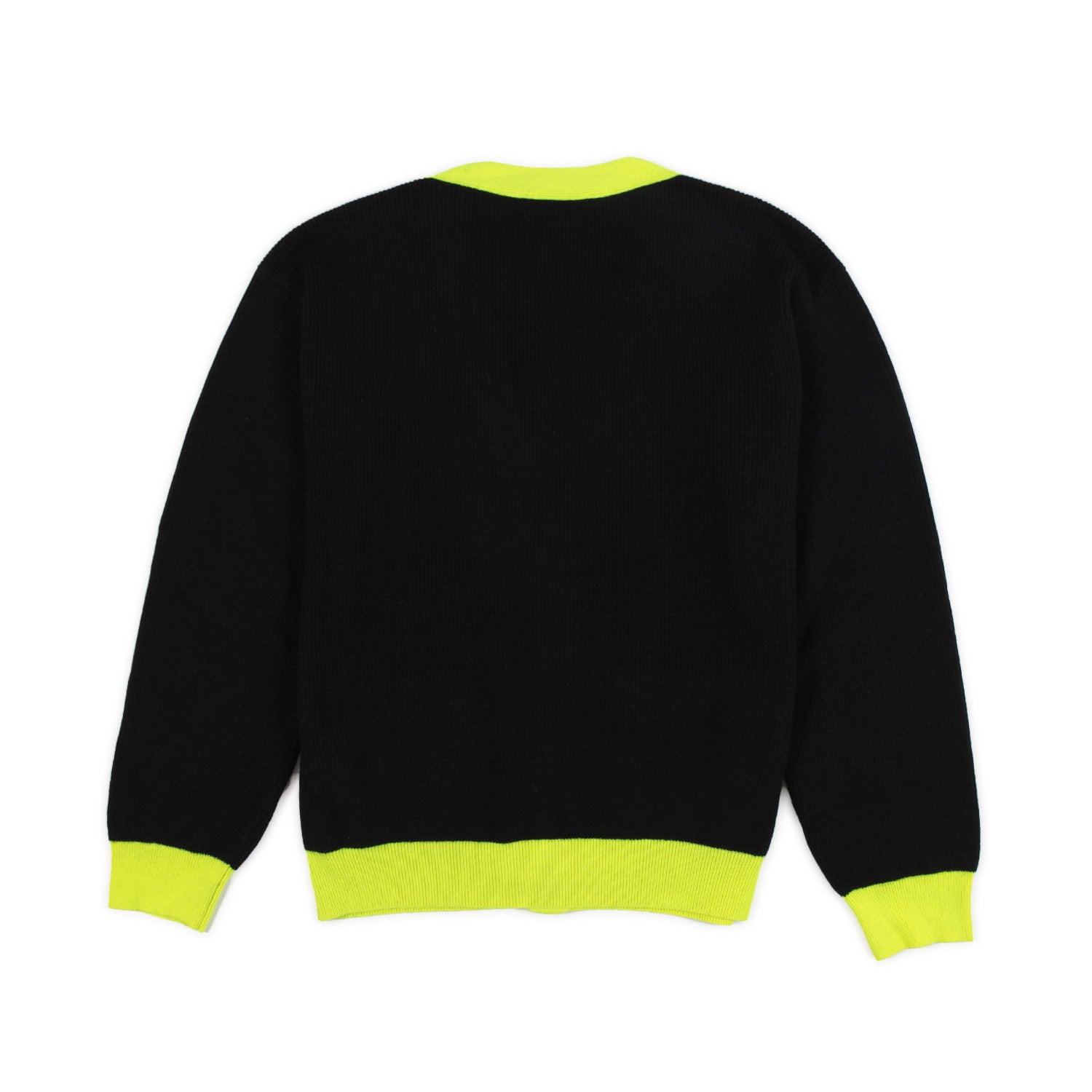 CARDIGAN NERO CON DETTAGLI FLUO BAMBINA E TEEN - annameglio.com abbigliamento moda