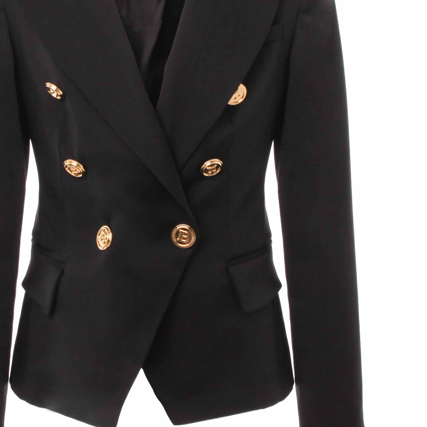 BLAZER DI LANA NERO E ORO BAMBINA E TEENAGER - annameglio.com abbigliamento moda