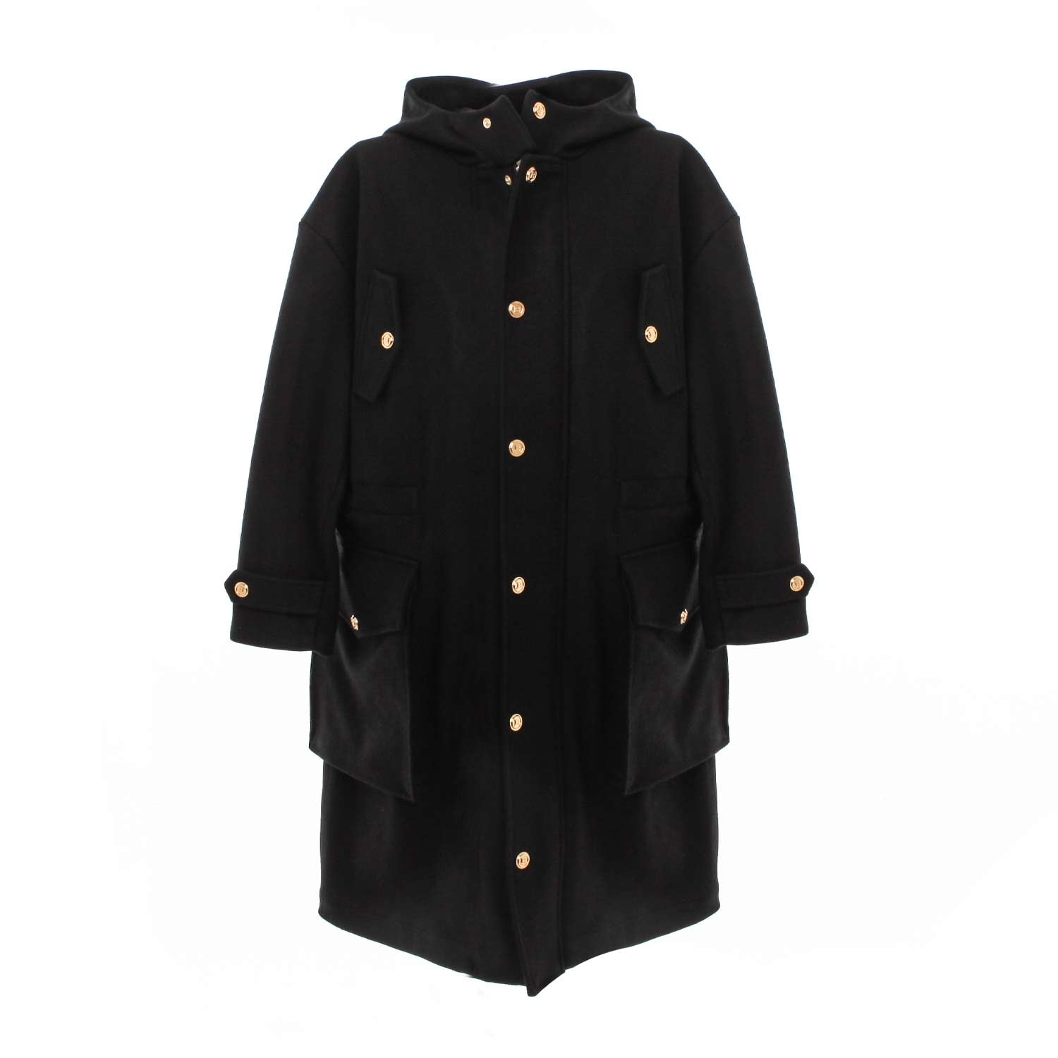 PARKA UNISEX NERO DI LANA TEENAGER - annameglio.com abbigliamento moda
