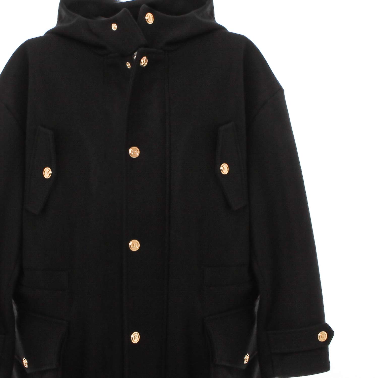 PARKA UNISEX NERO DI LANA TEENAGER - annameglio.com abbigliamento moda