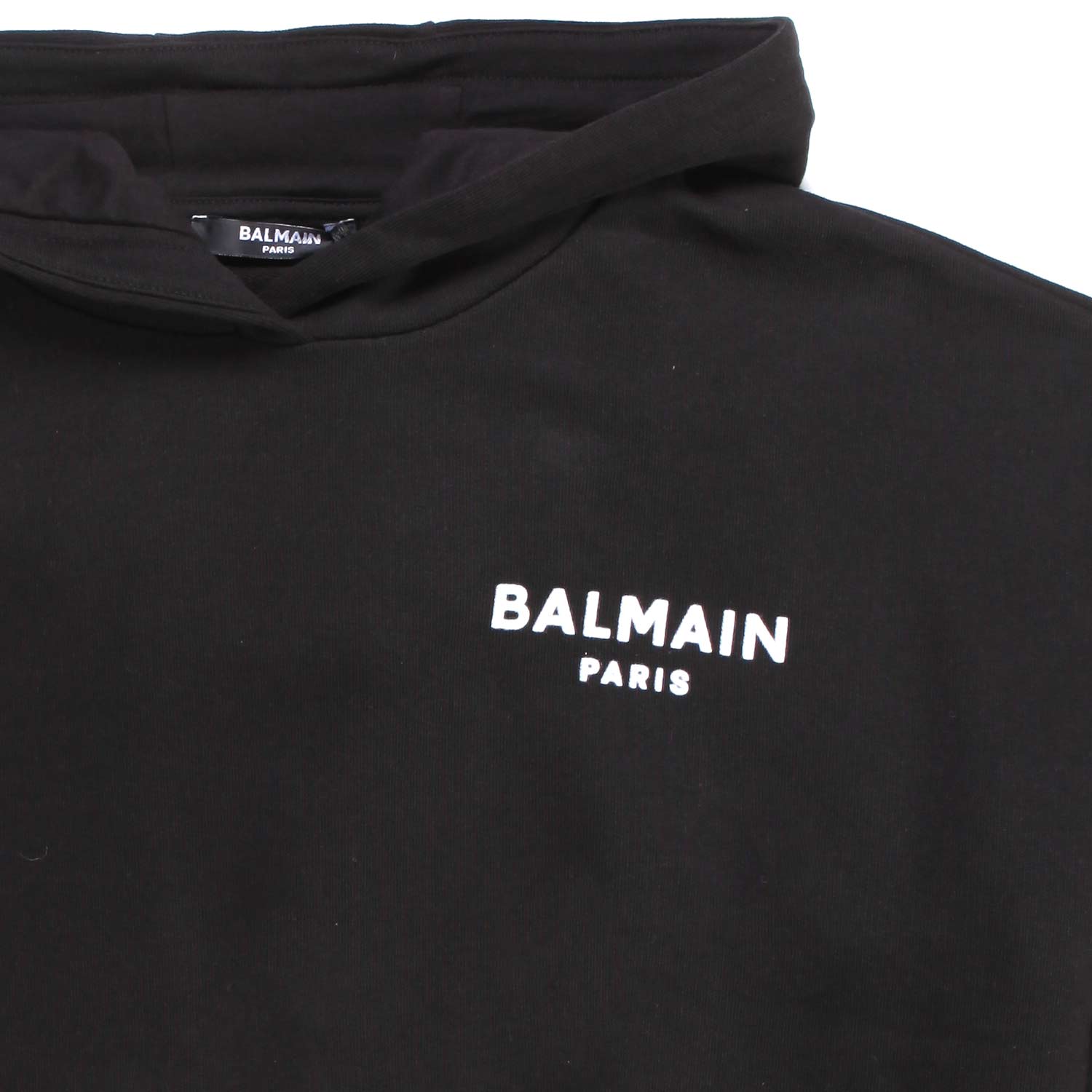 FELPA CROPPED NERA CON CAPPUCCIO BAMBINA E TEEN - annameglio.com abbigliamento moda